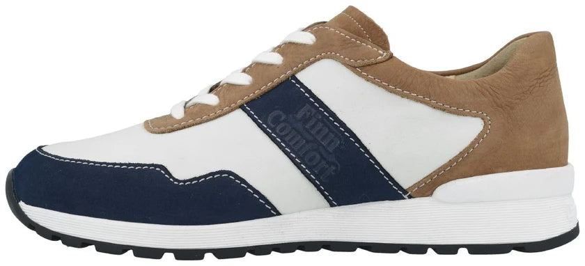 FINN COMFORT: SCARPE DA UOMO IN VERA PELLE FATTO A MANO ATLANTIC HIELO ALMOND