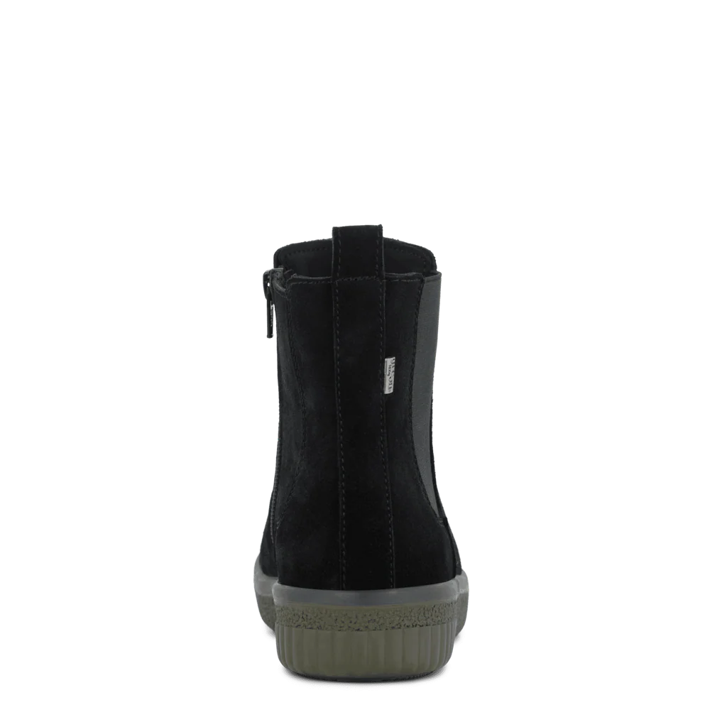 Green Comfort: ACTIVE CHELSEA BOOT NERO CAMOSCIO PELLE