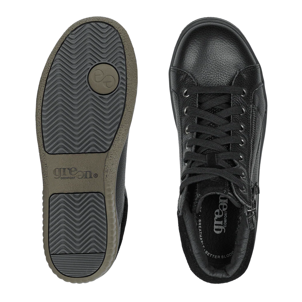 Green Comfort: ACTIVE CHELSEA BOOT NERO IN PELLE