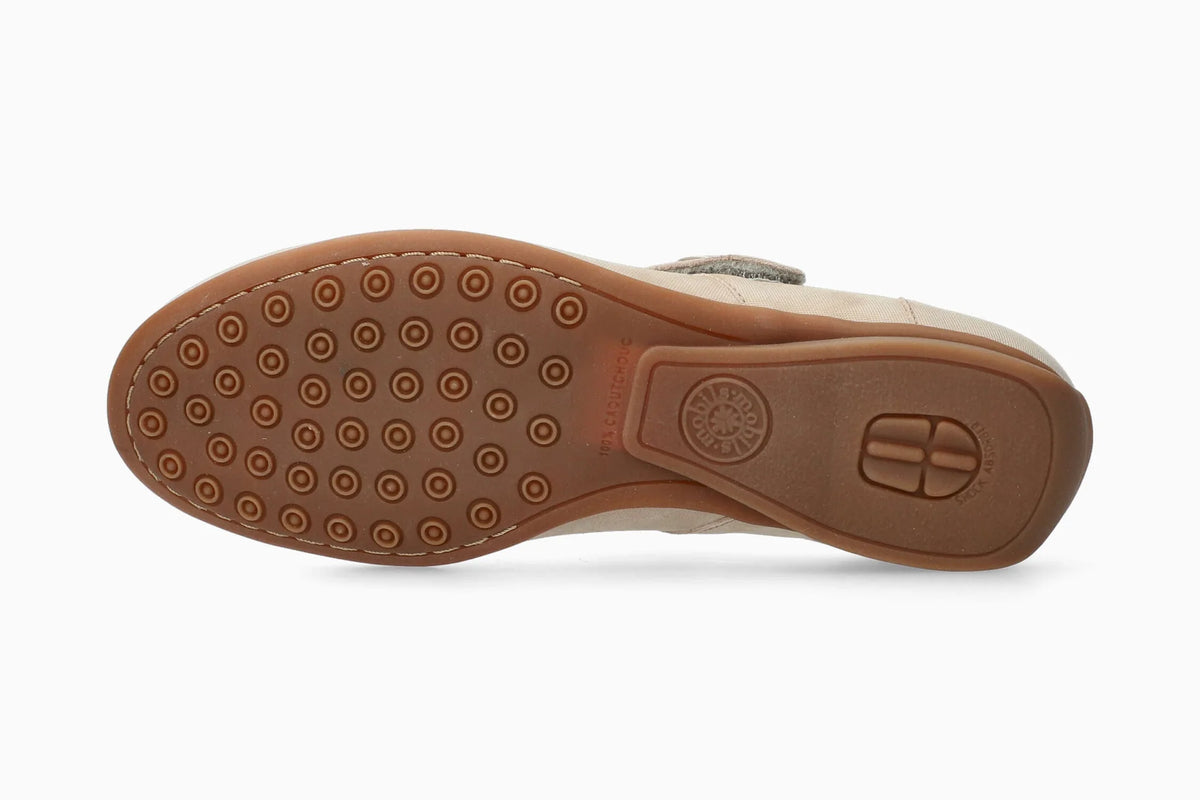 Mobils by Mephisto Fabienne Light Taupe – Ballerina Donna Mary Jane, Calzata Larga H, SOFT-AIR