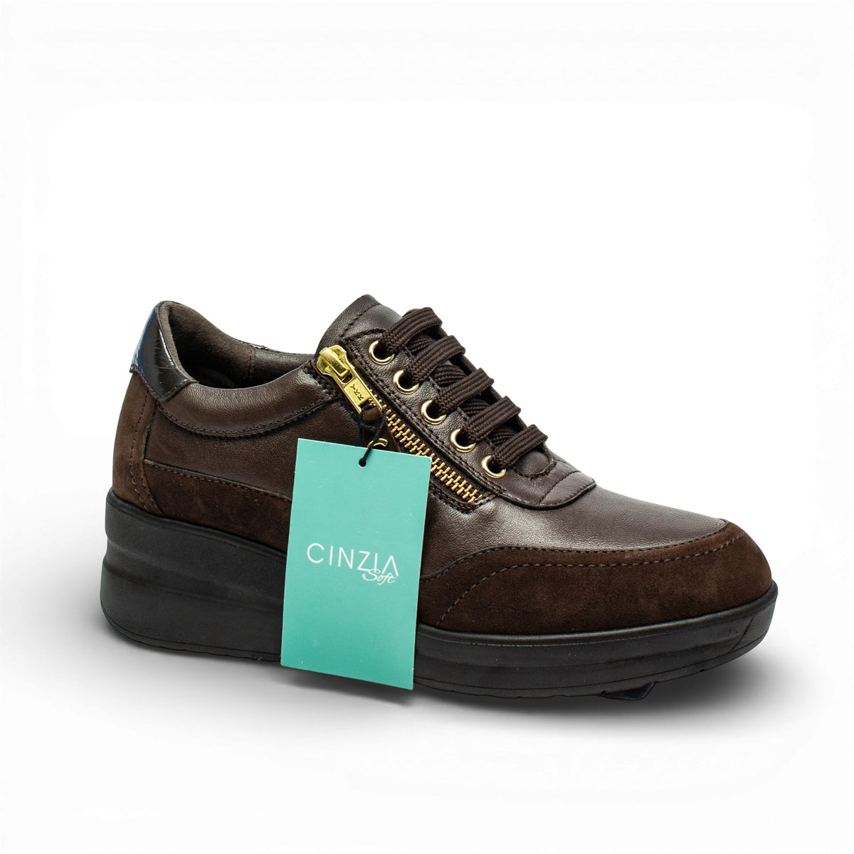 Cinzia Soft – Sneaker Donna Marrone con Plantare Estraibile | Modello IV225711 002