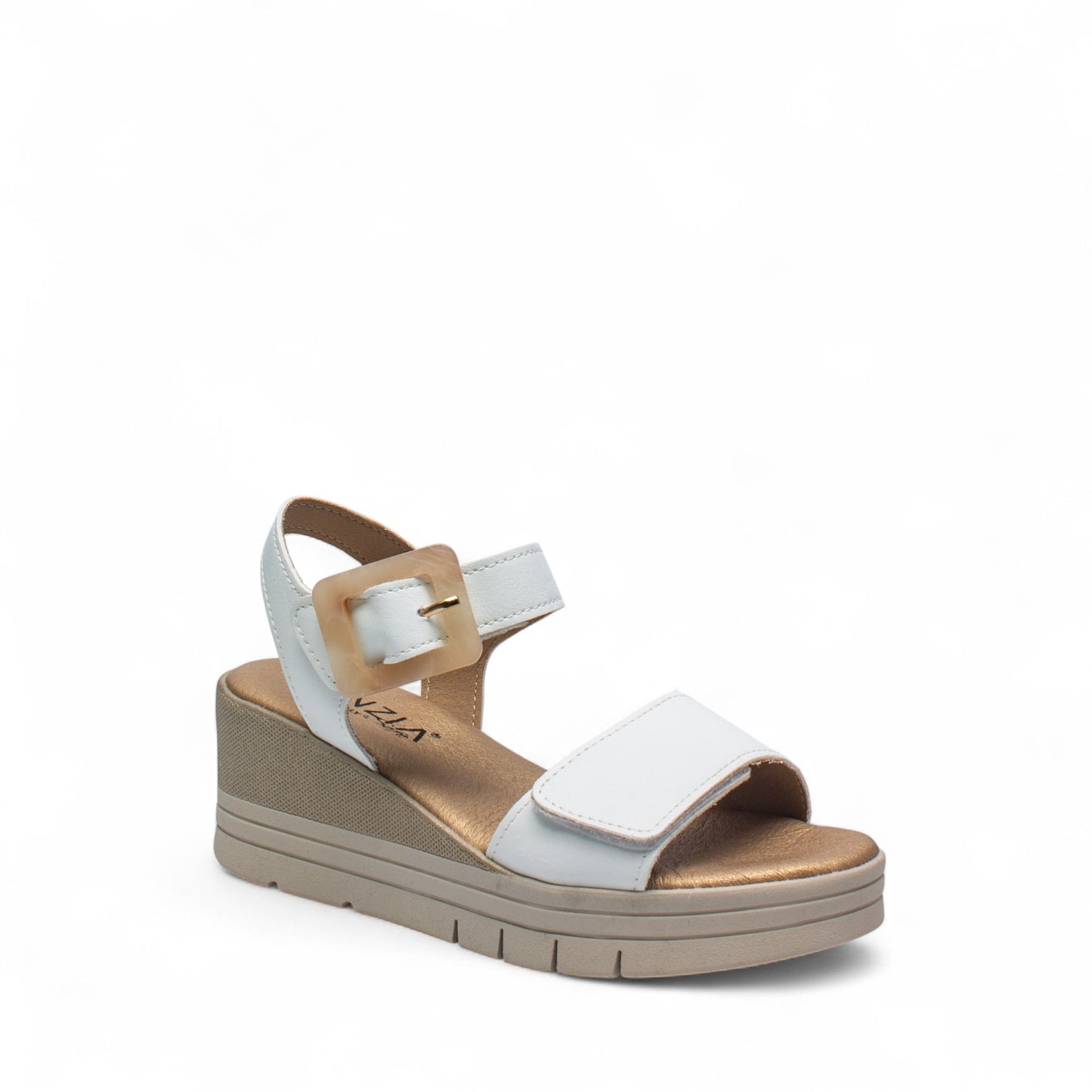 CINZIA SOFT: SANDALO DONNA ECOPELLE ART. LF153 COLORE BIANCO