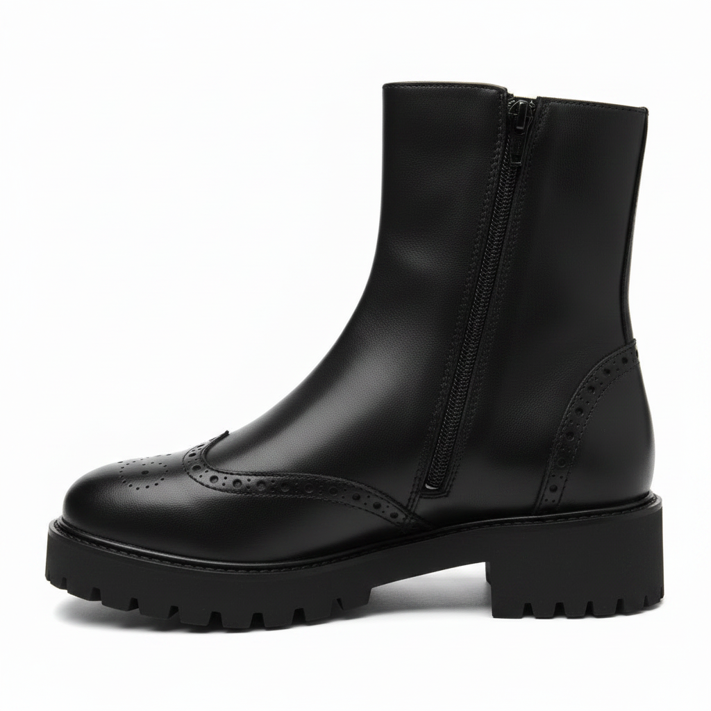 Carim LNF4174MN – Stivaletto Donna in Pelle Morbida Nera, Plantare Estraibile, Comfort