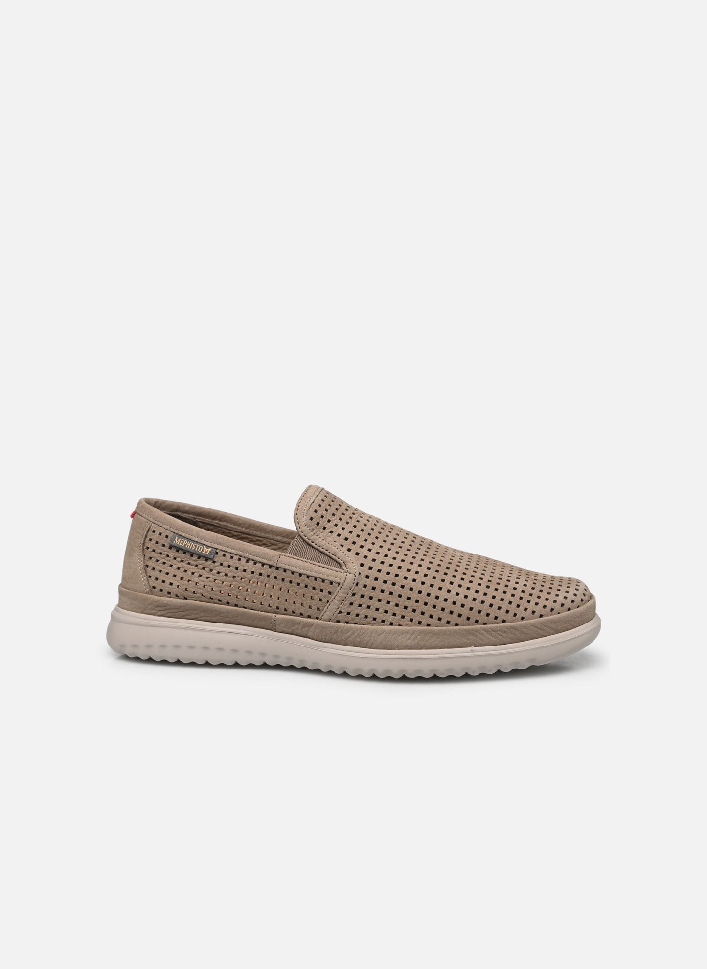 MEPHISTO: MOCASSINO UOMO IN PELLE SLIP ON  TIAGO SAND COLORE BEIGE
