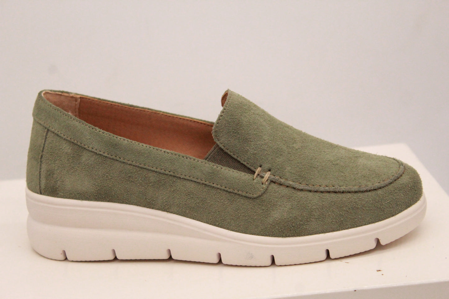FREE LIFE A.B. : MOCASSINO DONNA ART. 1016-003 CAMOSIO BUSH VERDE