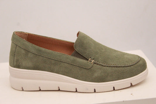 FREE LIFE A.B. : MOCASSINO DONNA ART. 1016-003 CAMOSIO BUSH VERDE
