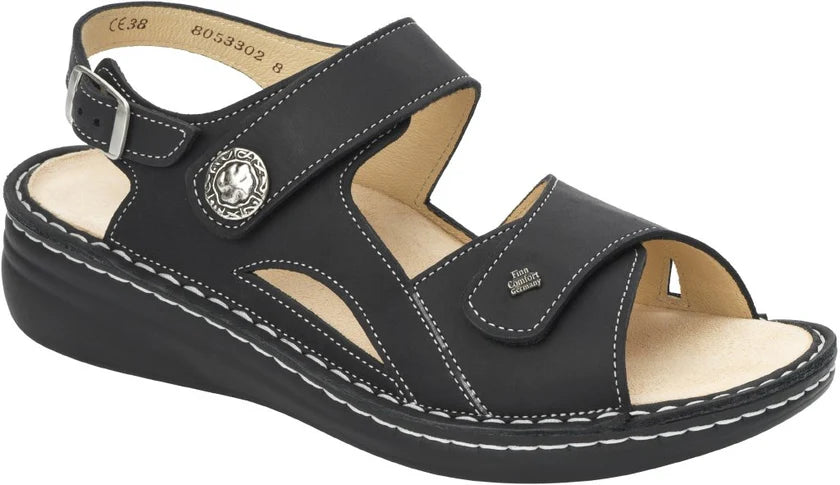 FINN COMFORT: SANDALO DONNA BARBUDA SIRIO BLACK