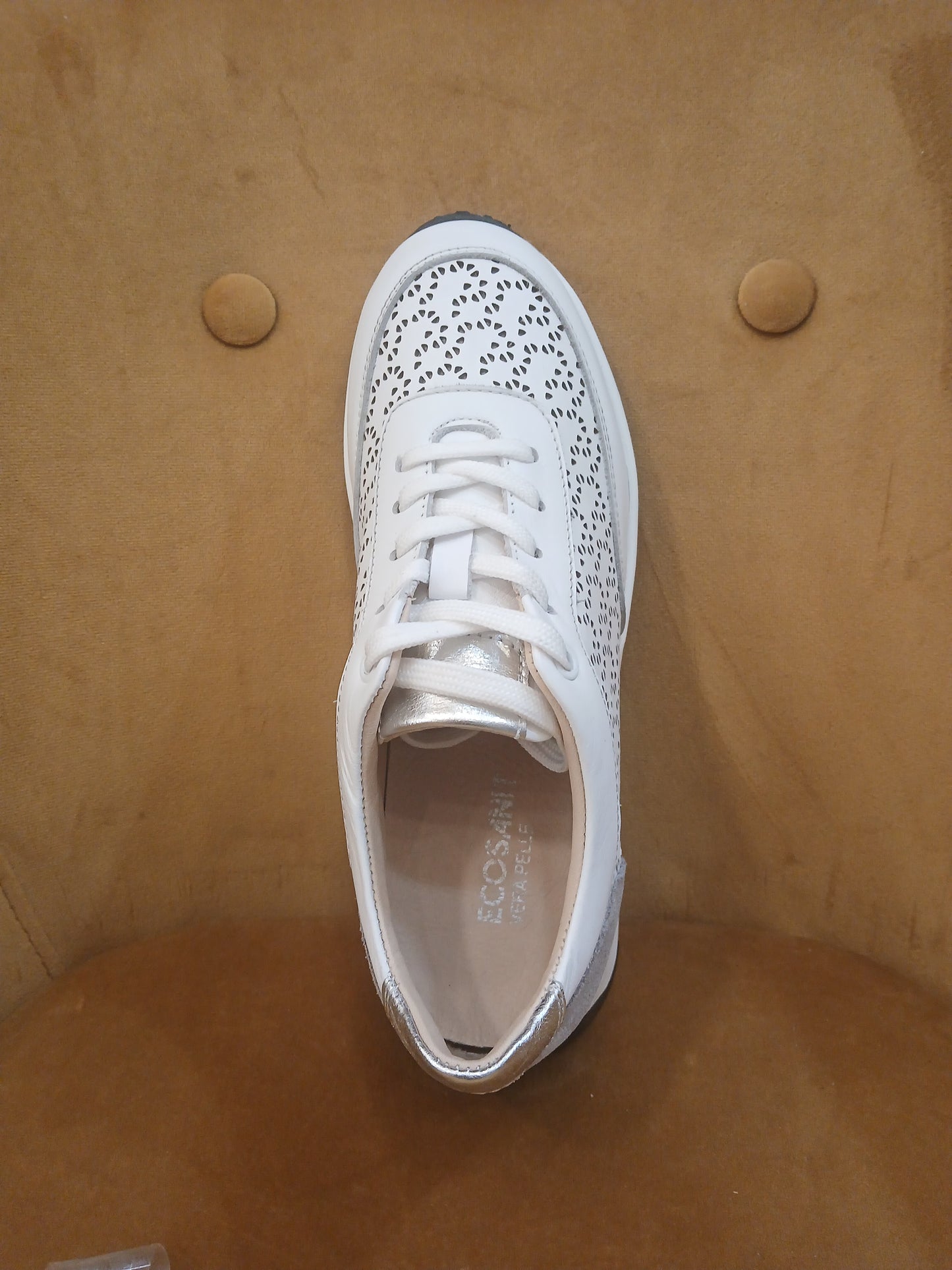 ECOSANIT: SCARPA DA GINNASTICA DONNA CHANTY FORATO COLORE BIANCO