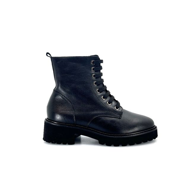 Carim LNF4105 – Anfibio Donna in Pelle Nera Morbida, Plantare Estraibile, Comfort