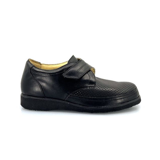 ECOSANIT: SCARPA UOMO ORTOPEDICA IN VERA PELLE MARIANO VELCRO FORATO