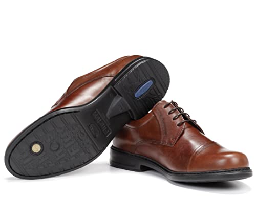 Fluchos Simon 8468 Marrone – Scarpa Uomo in Pelle | Derby con Lacci | Suola Extra-Light | Plantare Estraibile