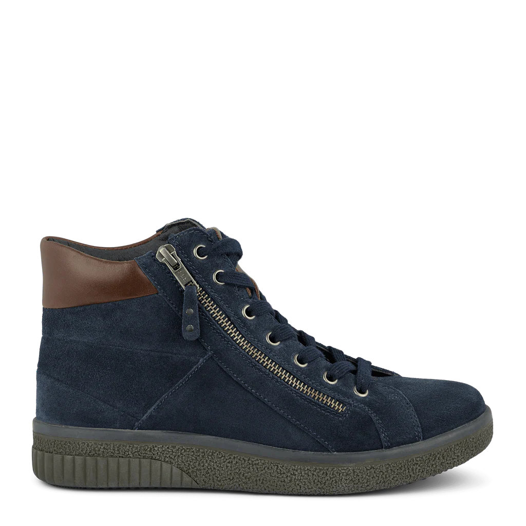 Green Comfort: ACTIVE CHELSEA BOOT BLU CAMOSCIO PELLE