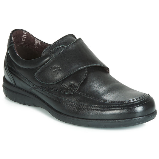 Fluchos Luca 8782 Nero – Scarpa Uomo in Pelle | Velcro | Suola Extra-Light | Plantare Estraibile