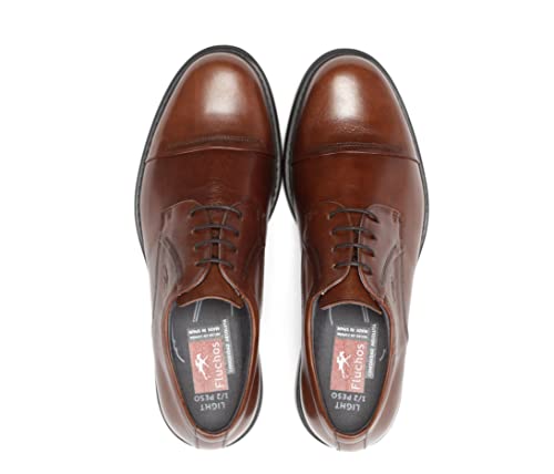 Fluchos Simon 8468 Marrone – Scarpa Uomo in Pelle | Derby con Lacci | Suola Extra-Light | Plantare Estraibile