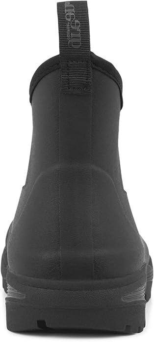 Green Comfort Rain Boot Plain nero – Stivaletto da Pioggia Uomo in Gomma Naturale, 100% Impermeabile, Pianta Larga H