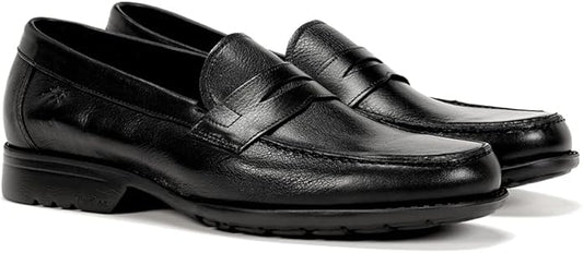 Fluchos Jordi 8338 – Mocassino Uomo in Pelle Naturale Nero, Suola Extra-Light, Slip-On