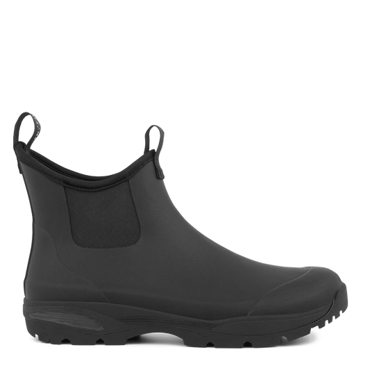 Green Comfort Rain Boot nero – Stivale Donna Gomma Naturale Impermeabile, EnergySole Plantare Estraibile, Pianta Larga H