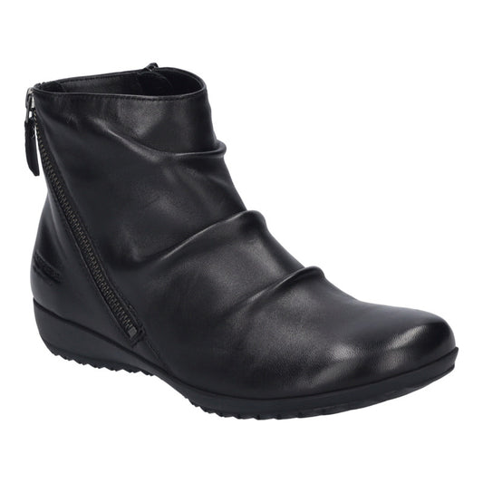 Josef Seibel Naly 61 Stivaletto Nero in Pelle con Plantare Estraibile