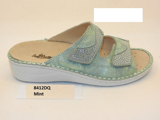 PLUME: CIABATTA DONNA 8412DQ COLORE VERDE