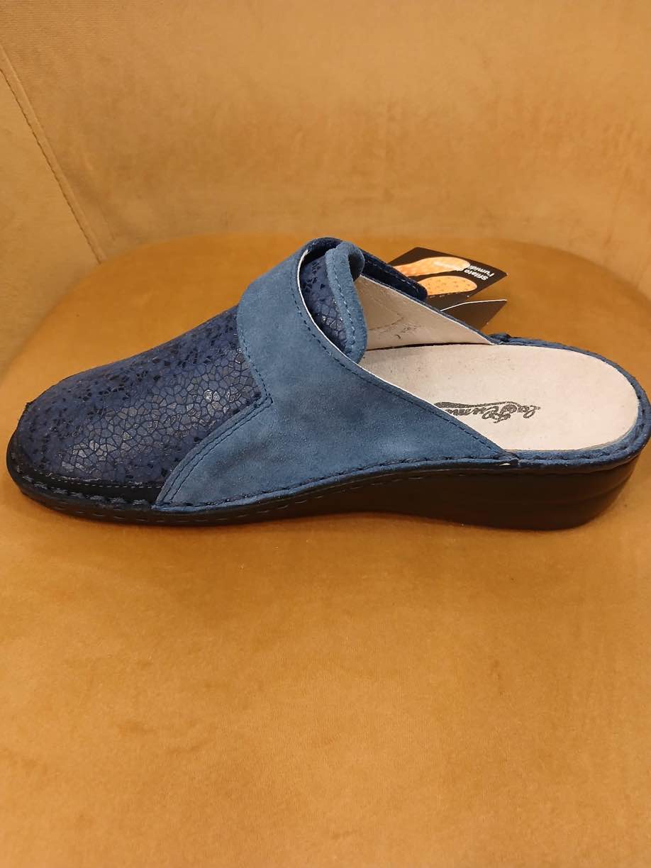 PLUME: CIABATTA ELASTICIZZATA BLU