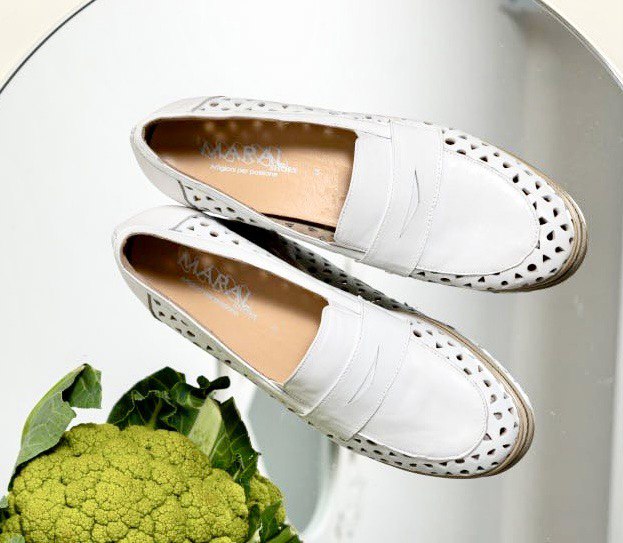 MARAL: MOCASSINO DONNA IN PELLE (NAPPA) CV 410W COLORE BIANCO