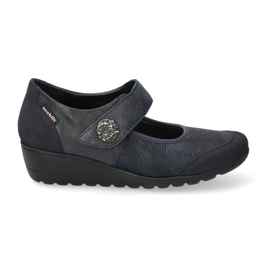 MOBILS BY MEPHISTO: SCARPA DONNA IN VERA PELLE BATHILDA COLORE BLU