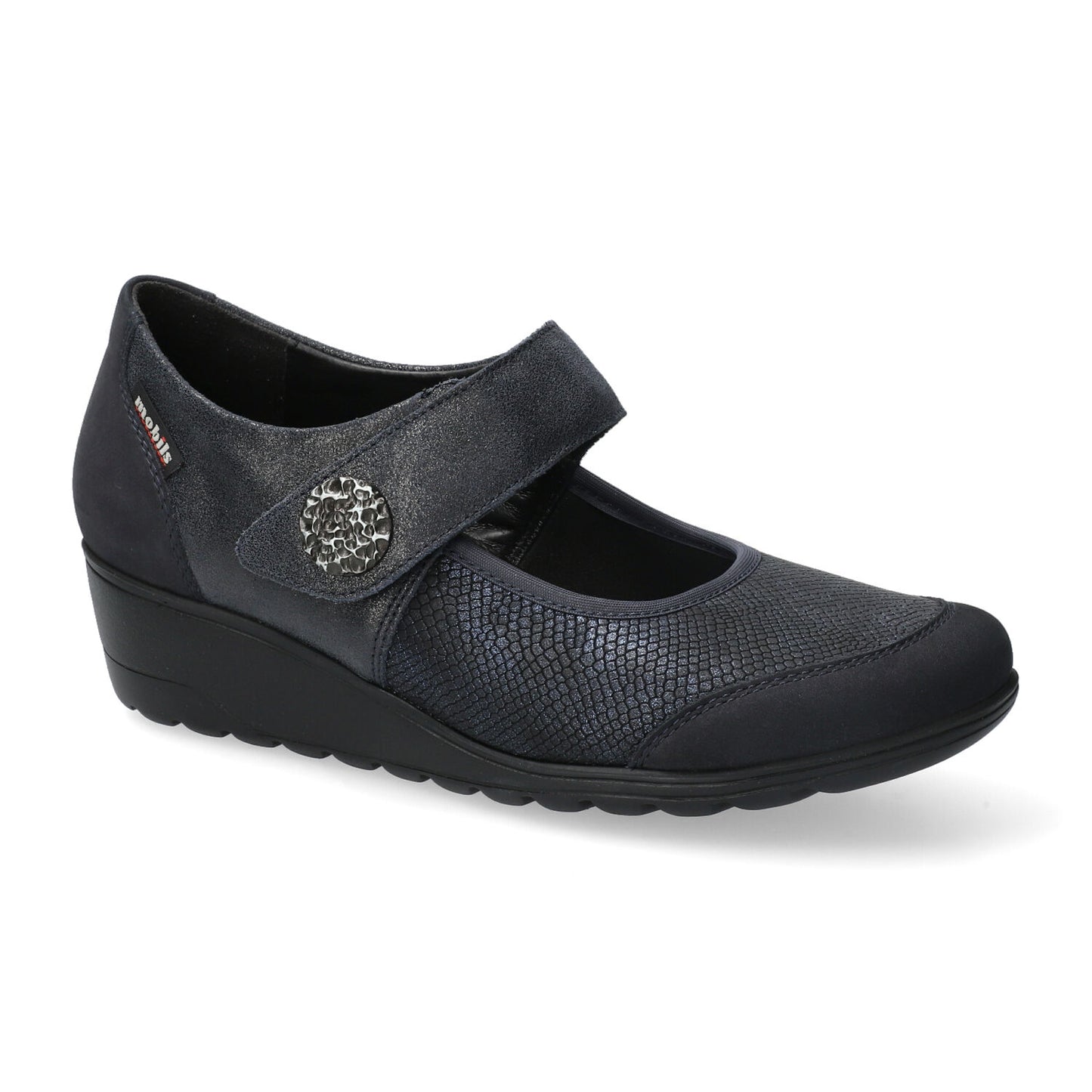 MOBILS BY MEPHISTO: SCARPA DONNA IN VERA PELLE BATHILDA COLORE BLU