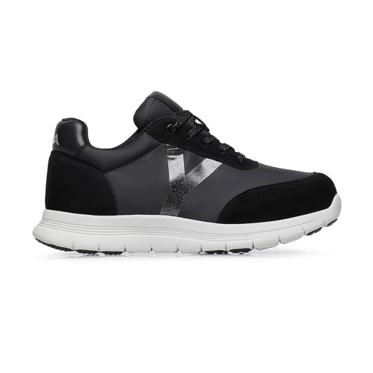 YDA CPY MAS BLACK GLITTER – Sneaker Ortopedica Unisex Nera, Rocker Sole, Plantare Estraibile, Dispositivo Medico Detraibile