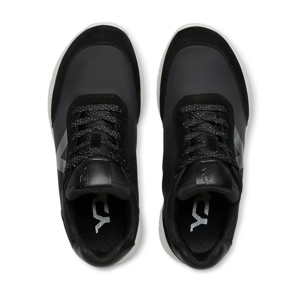 YDA CPY MAS BLACK GLITTER – Sneaker Ortopedica Unisex Nera, Rocker Sole, Plantare Estraibile, Dispositivo Medico Detraibile