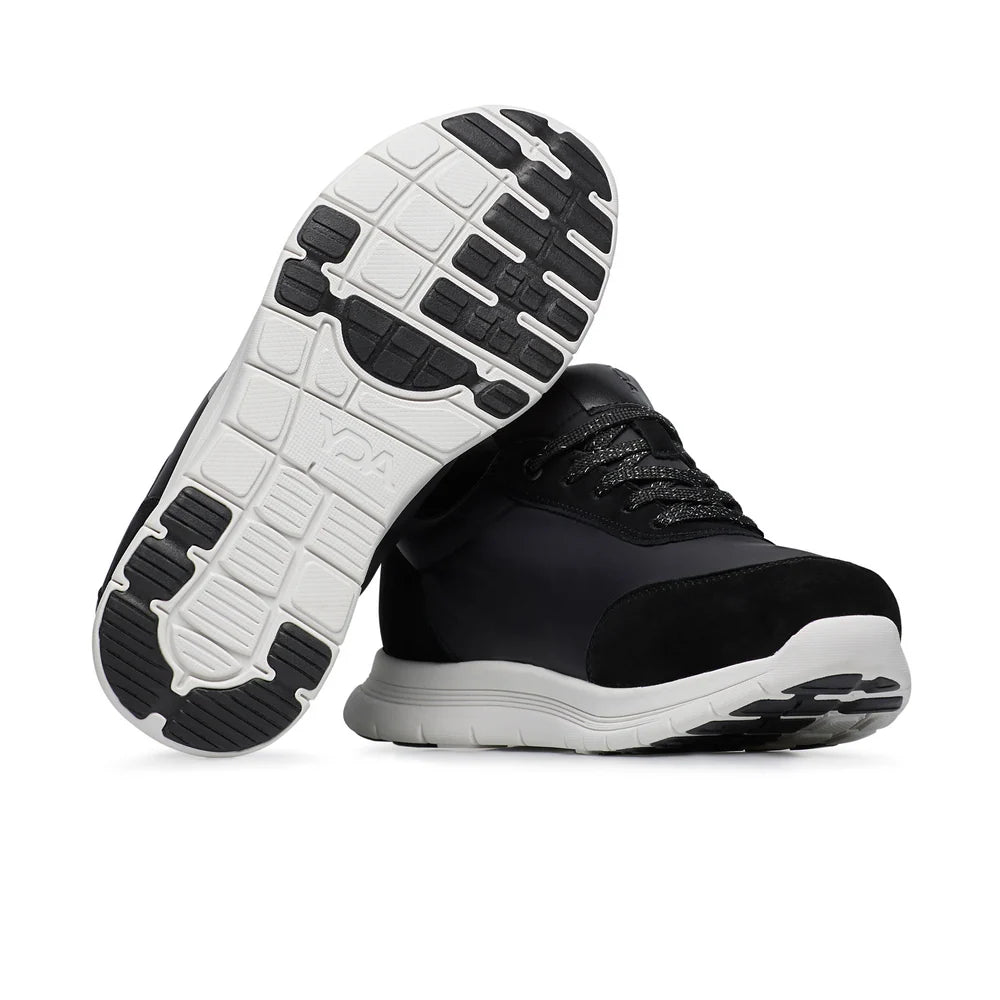 YDA CPY MAS BLACK GLITTER – Sneaker Ortopedica Unisex Nera, Rocker Sole, Plantare Estraibile, Dispositivo Medico Detraibile