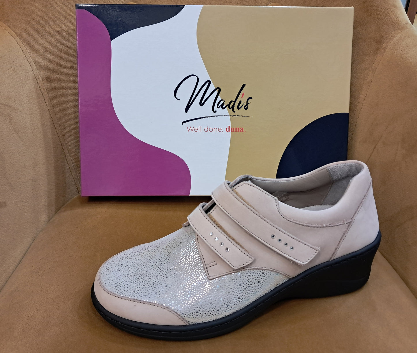 FISIODUNA: SCARPA DONNA ORTOPEDICA IN VERA PELLE  DM42 NEMI 0026