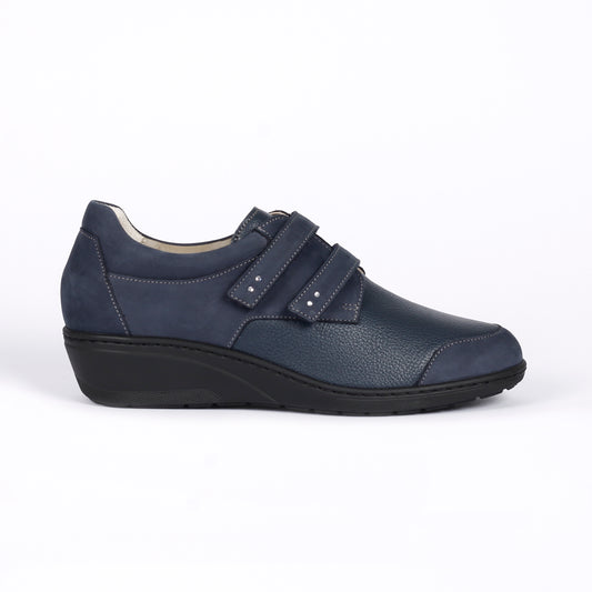 Duna FisioDuna DM52 Dalmine – Dispositivo Medico Detraibile, Scarpa Ortopedica Donna, Pianta Larga, Plantare Estraibile, Velcro