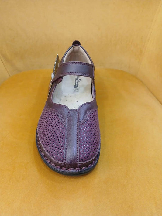 PLUME: SCARPA A PIANTA LARGA IN PELLE