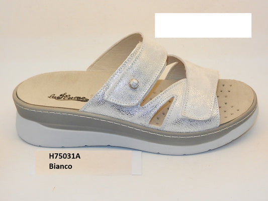 PLUME: CIABATTA DONNA H75031 COLORE BIANCO