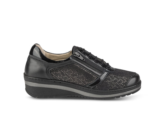 Extro Style Horizon Lario – Scarpa Ortopedica Donna, Doppia Zip, Plantare Estraibile, Dispositivo Medico Detraibile