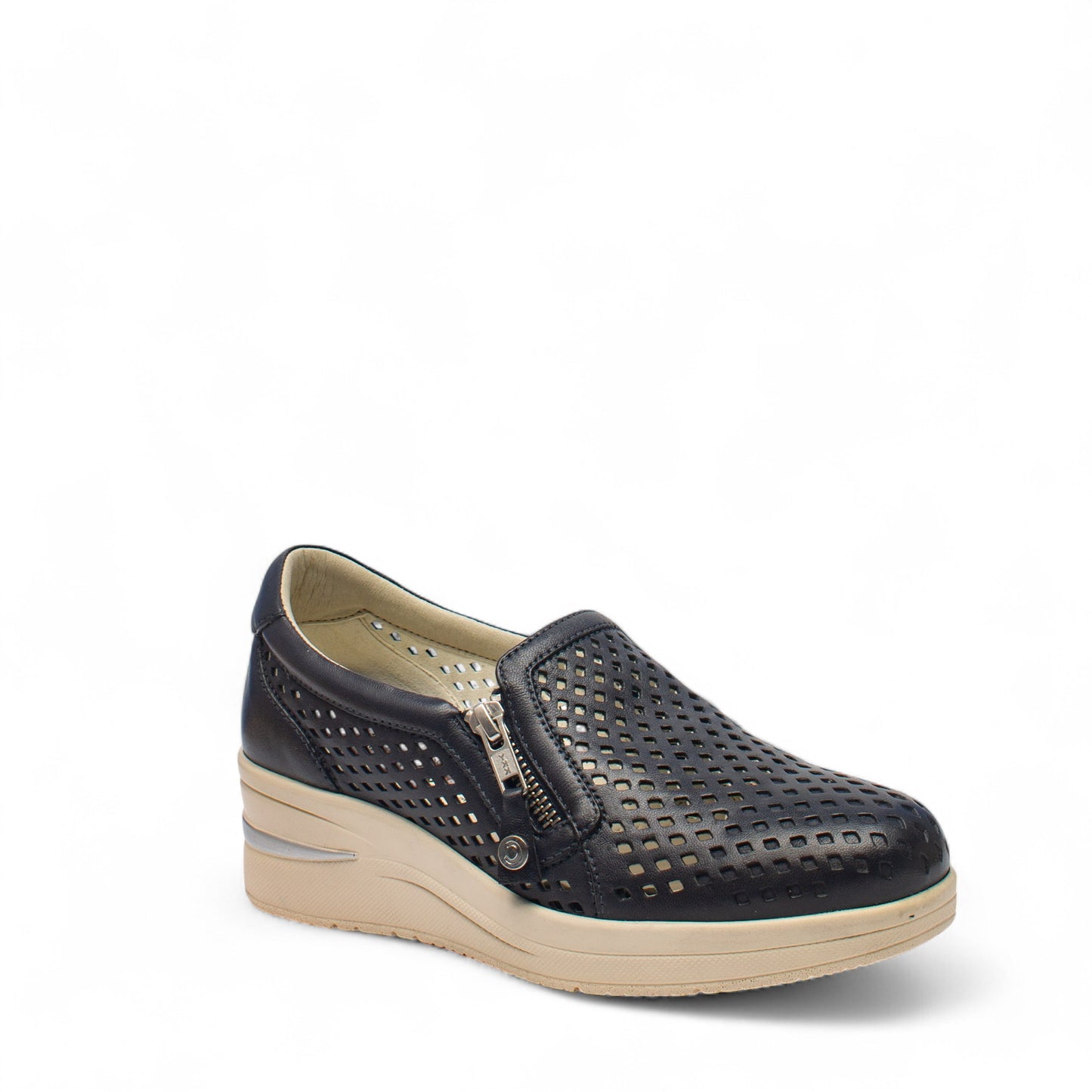 CINZIA SOFT: SCARPA DA DONNA IN PELLE ART. IV0923239 002 COLORE BLU