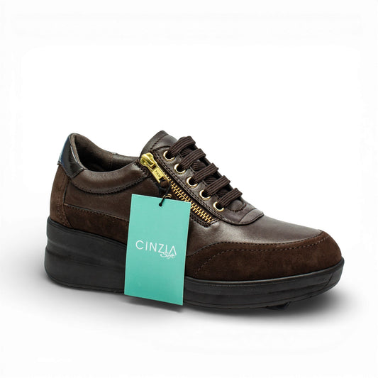 Cinzia Soft – Sneaker Donna Marrone con Plantare Estraibile | Modello IV225711 002