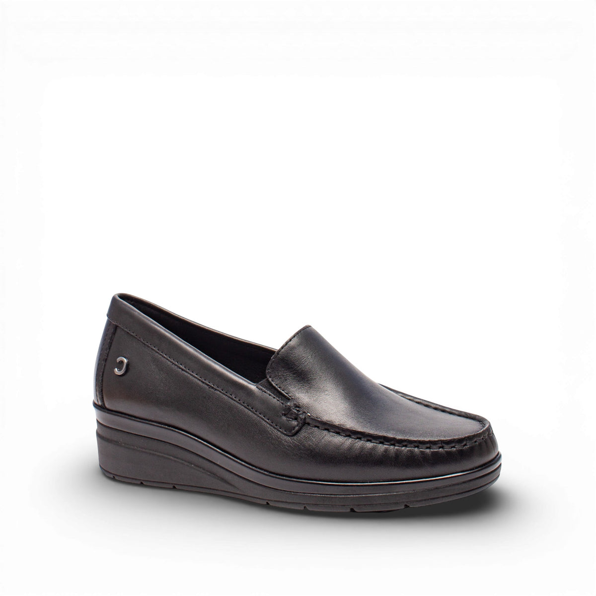 Cinzia Soft – Mocassino Donna Nero con Plantare Estraibile | Modello IV2600