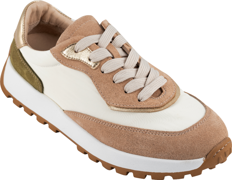 ECOSANIT: SCARPA DA GINNASTICA DONNA LENNY VELOUR/BEIGE