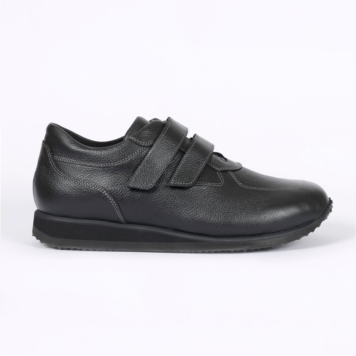 Duna Madis UM80 ALVES Nero/Grigio – Scarpa Ortopedica Uomo, Doppio Velcro, Plantare Estraibile, Dispositivo Medico Detraibile