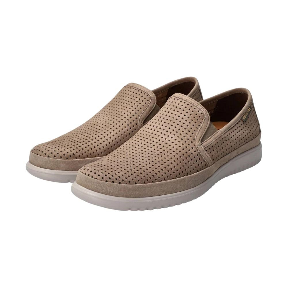 MEPHISTO: MOCASSINO UOMO IN PELLE SLIP ON  TIAGO SAND COLORE BEIGE