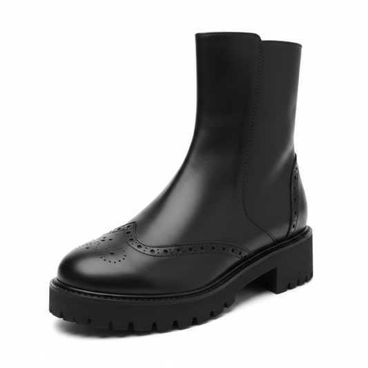 Carim LNF4174MN – Stivaletto Donna in Pelle Morbida Nera, Plantare Estraibile, Comfort
