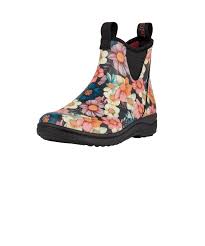 Green Comfort Rain Boot – Stivale Donna Gomma Naturale Impermeabile Fantasia Fiorata, EnergySole Plantare Estraibile, Pianta Larga H (Copia)